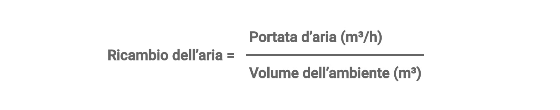Formula di base per calcolare il ricambio dell'aria | S&P