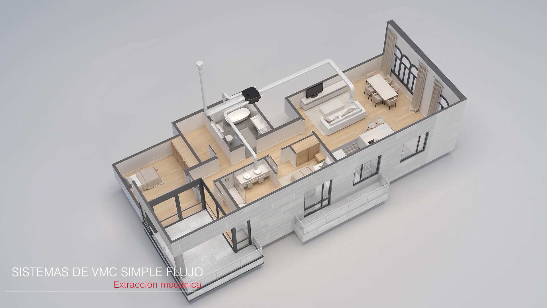 VMC simple flujo: extracción mecánica