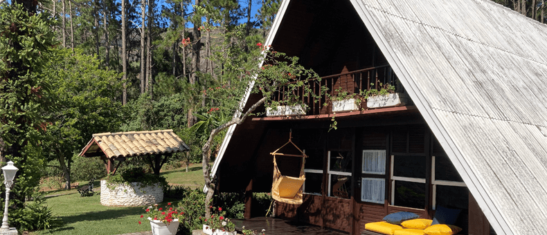 Casa prefabricada en el campo