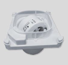 <strong>Inlet side filter</strong><br>Removable and washable filter, made of plastic mesh, to protect the fan from dirt.