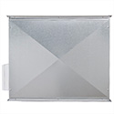 Pitched lid allows for external siting. Can be mounted horizontally or vertically (airflow rising only).<br>Drop-rods can be supplied as an accessory for suspending the unit from the ceiling.