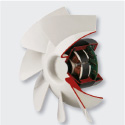 Continuous current brushless motor, high performance and low consumption, adjustable in lineal form.