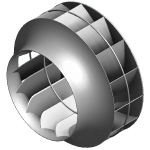 Backward curved impeller