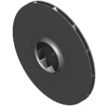 Rodete de álabes curvados hacia atrás