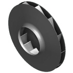 Rodete de álabes curvados hacia atrás