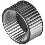 Rodete de álabes curvados hacia adelante