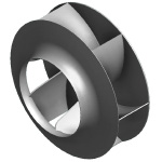 Rodete de álabes curvados hacia atrás