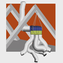 <strong>Montage<br></strong>Cordelette de suspension anti-vibratile pour montage en combles ou faux-plafond.<br>Evite aux vibrations du caisson de se diffuser dans le bâti.